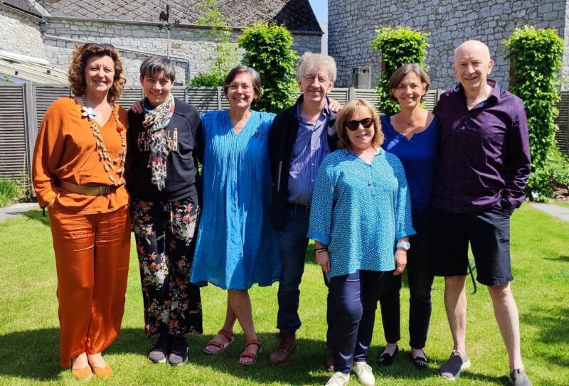 Gérants maisons d'hôtes professionnels - Muriel Charon Villa Balat Namur - Eva des Jardins des Secrets Namur - Hélène et André de l'Échappée Belle Falaën - Myriam et Christian de Au Fil de la Magrée Tavier - Lily de Au Plaisir Hastière Dinant